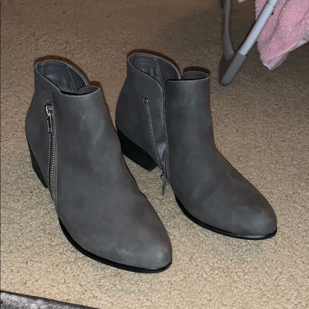 Grey booties
